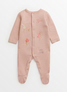 Disney Bambi Pink Quilted Sleepsuit 