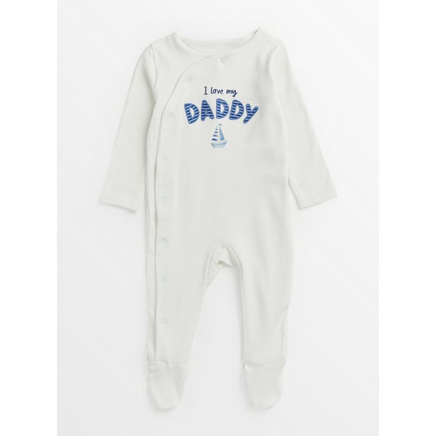 Buy Blue I Love My Daddy Sleepsuit 3 6 months Sleepsuits and pyjamas Tu