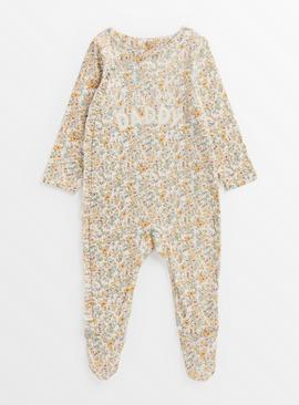 Ditsy Floral I Love My Daddy Sleepsuit 9-12 months