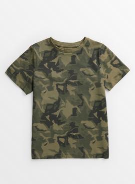 Camouflage Print T-Shirt 