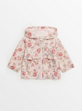 Pink Floral Frilly Mac 