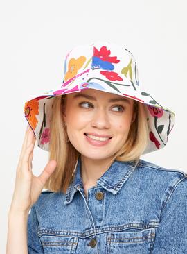 Online Exclusive Floral Print Bucket Hat One Size