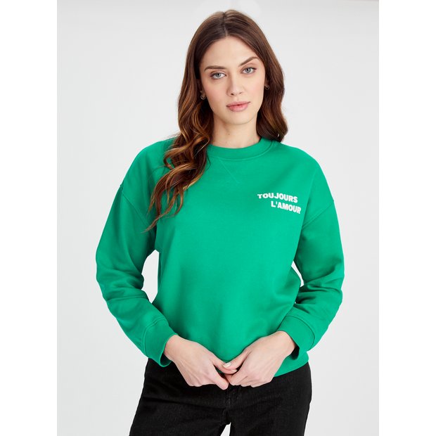 Green sweatshirt cheap