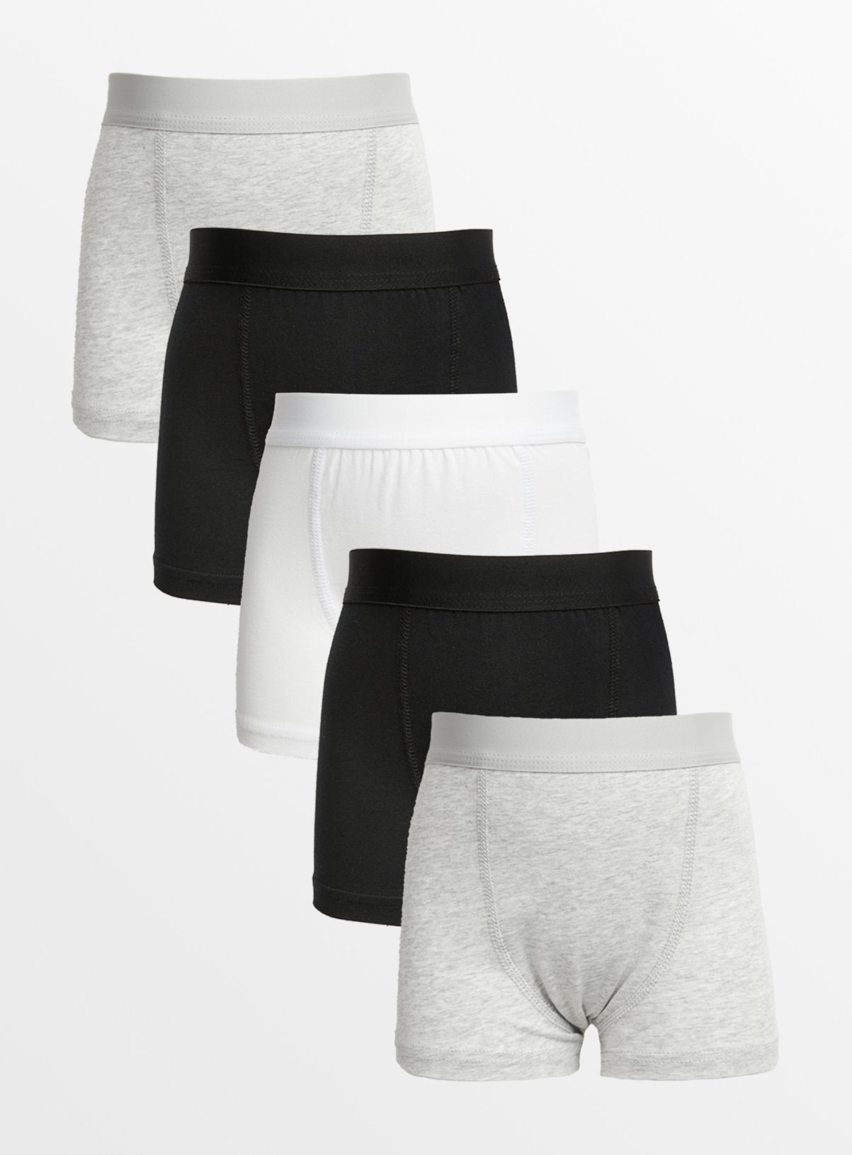 Plain Mono Trunks 5 Pack  11-12 years