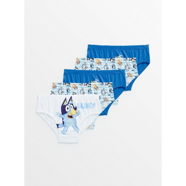 Buy Bluey Character Briefs 5 Pack 4-5 years, Underwear and socks