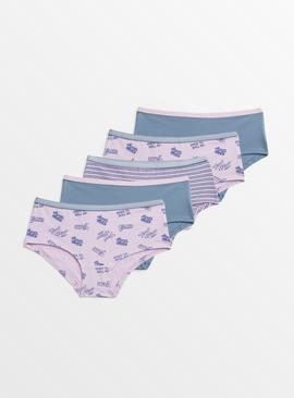 Pink Good Vibes Shorts-Style Briefs 5 Pack 