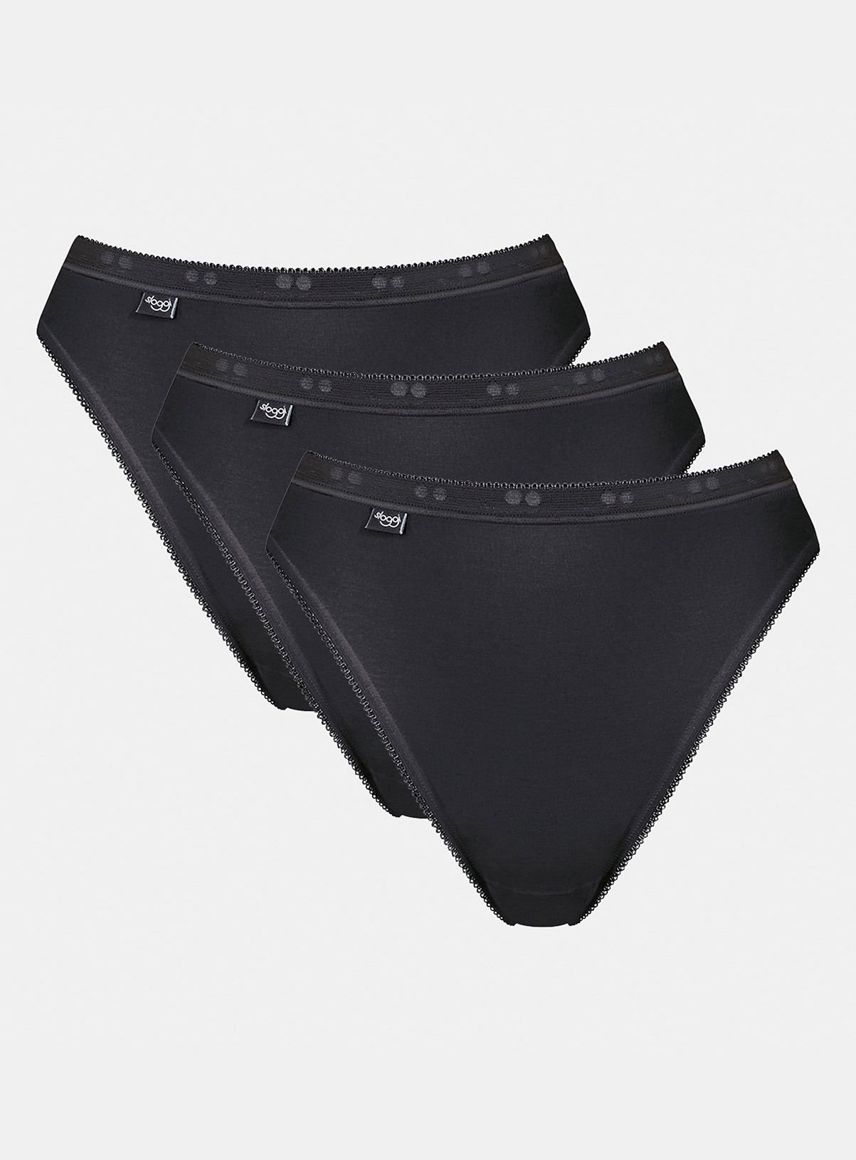 SLOGGI Basic+ Tai Knickers 3 Pack Black 14