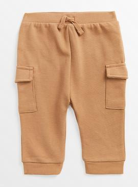Brown Cargo Joggers 