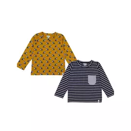 LILLY + SID GOTS 2Pk Badger Stripe Tops