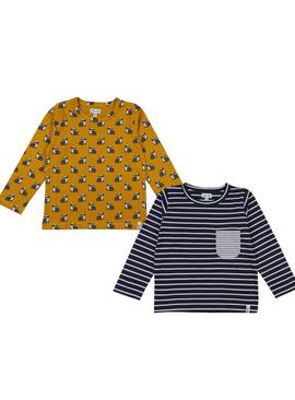 LILLY + SID GOTS 2Pk Badger Stripe Tops 