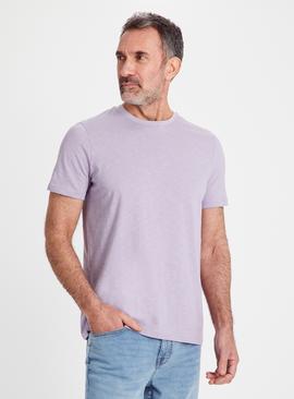 Dusky Lilac Slub T-Shirt 