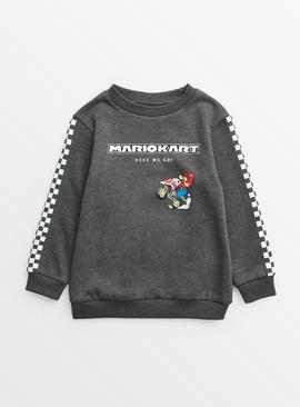 Charcoal Super Mario Graphic Sweatshirt 