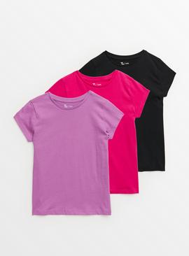 Bright Plain T-Shirts 3 Pack 