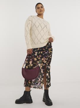 SIMPLY BE Cream Embroidered Look Jumper 