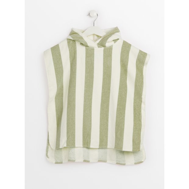Buy Khaki Stripe Towel Poncho One Size | Accessories | Tu