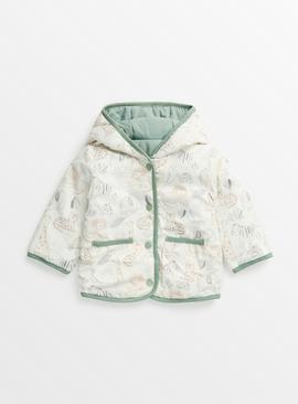 Safari Print Reversible Quilted Jacket 
