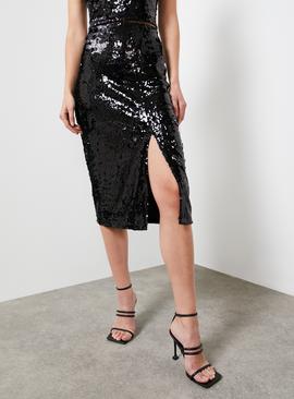 For All The Love Sequin Wrap Skirt 