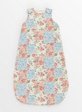 Patchwork Floral Print 0.5 Tog Sleeping Bag 