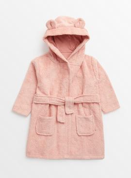 Pink Towelling Dressing Gown 