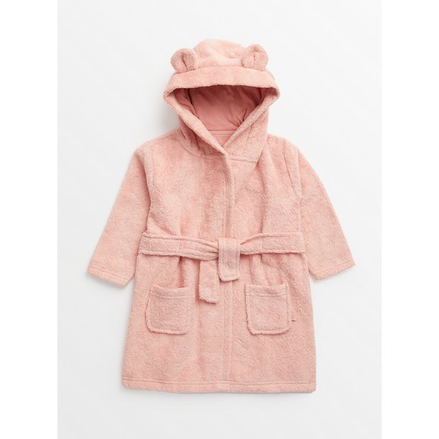 Buy Pink Towelling Dressing Gown 12 18 months Dresses Argos