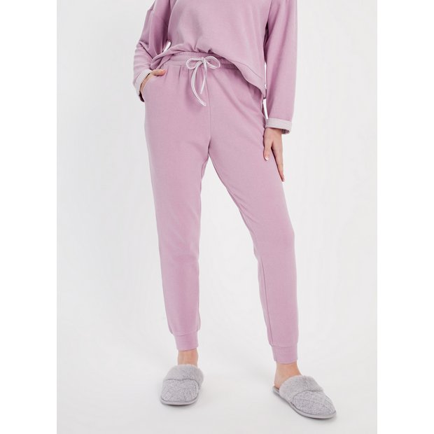 Buy Lilac Cuffed Coord Pyjama Bottoms 22, Pyjamas