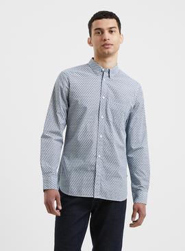 FRENCH CONNECTION Navy Cube Shirt 