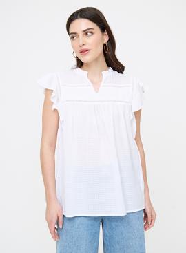 Broderie Embroidered Frill Top 