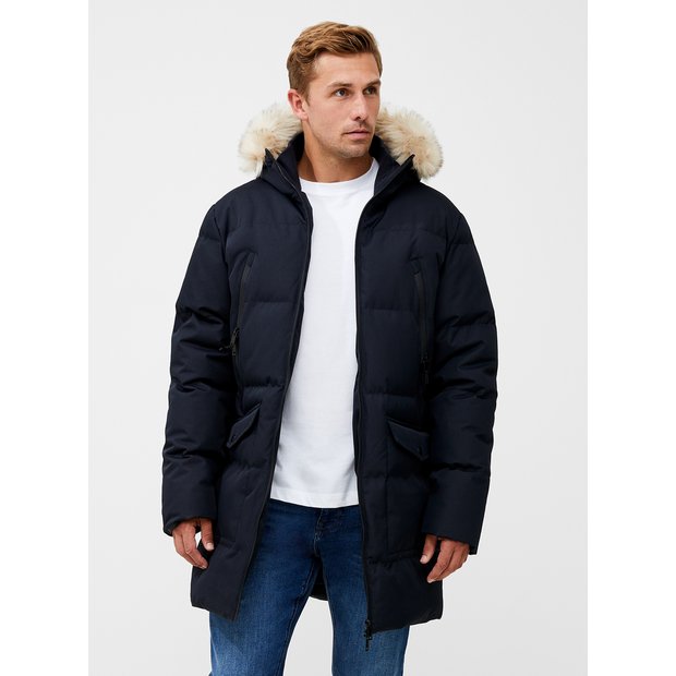 Buy FRENCH CONNECTION Faux Fur Hooded Parka S | Coats and