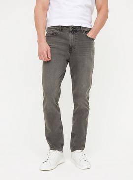 Grey Flexible Stretch Slim Fit Jeans  