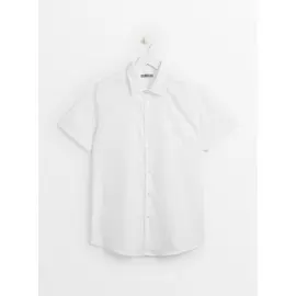White Regular Fit Short Sleeve Shirts 2 Pack