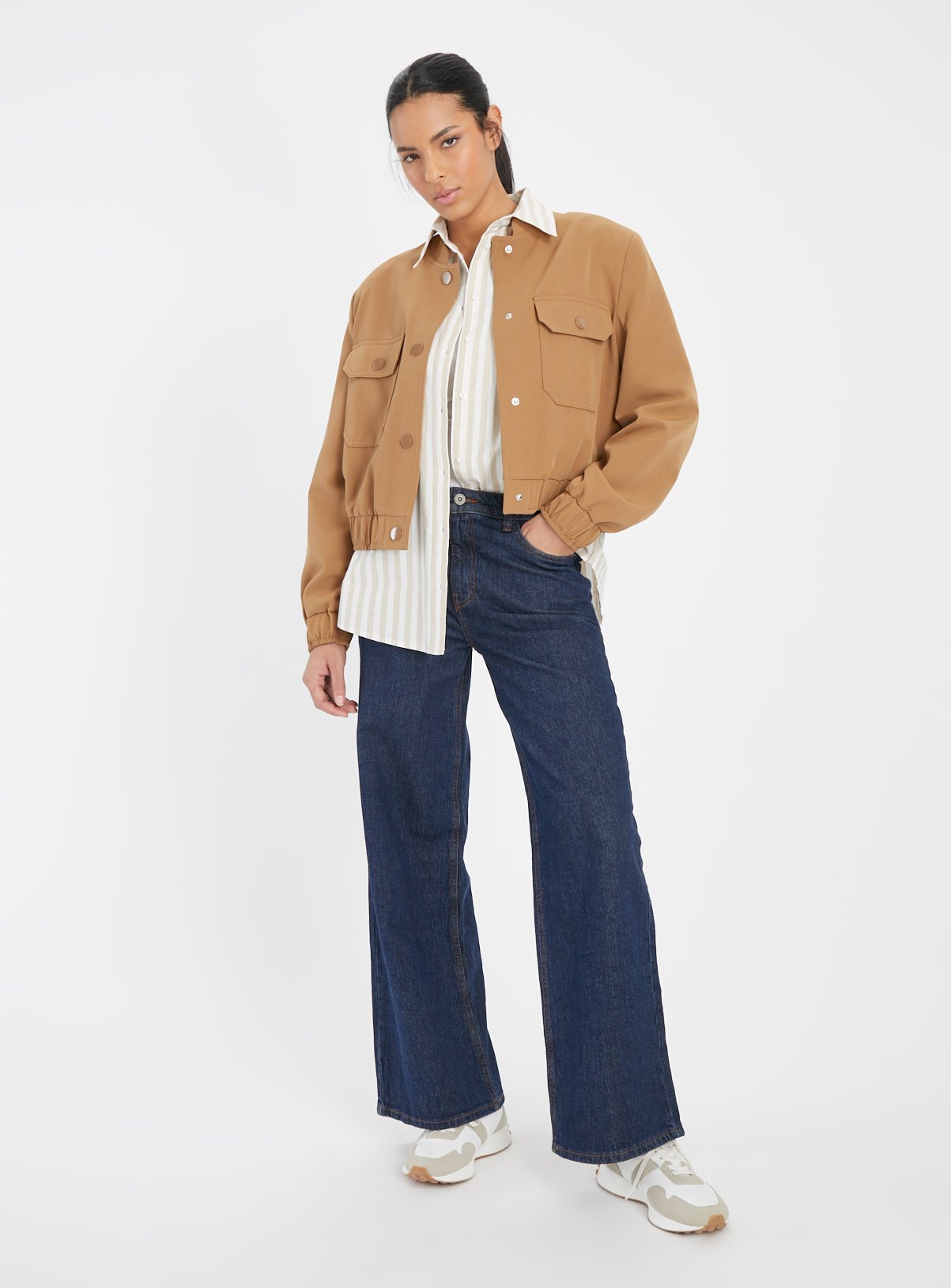 Denim Wide Leg Jeans  