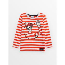 Where's Wally? Red Stripe Long Sleeve Top 
