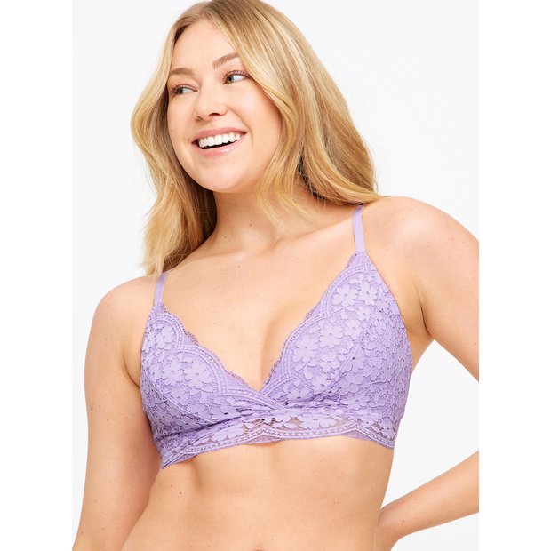 Buy Assorted Recycled Lace Bralette 2 Pack - 8, Bras