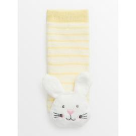 Easter Bunny Yellow Rattle Socks  