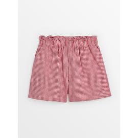 Red gingham online school culottes