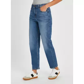 Vintage Wash Straight Leg Denim Jeans