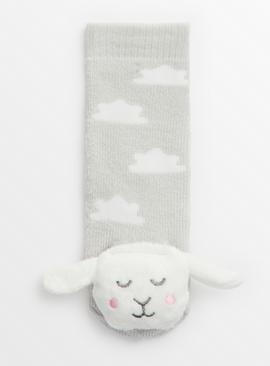 Lamb Grey Rattle Socks  