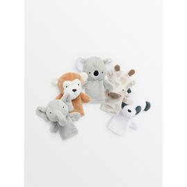 Zoo Animal Finger Puppets One Size