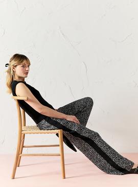 EVERBELLE Star Print Side Stripe Trousers 