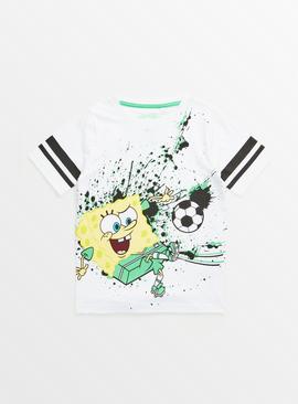 Spongebob Squarepants Football Print T-Shirt 