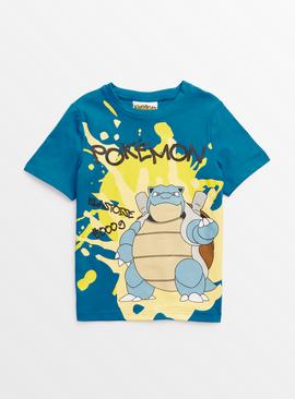 Pokemon Blue Blastoise T-Shirt 12 years