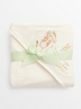 Peter Rabbit Cream Hooded Towel One Size