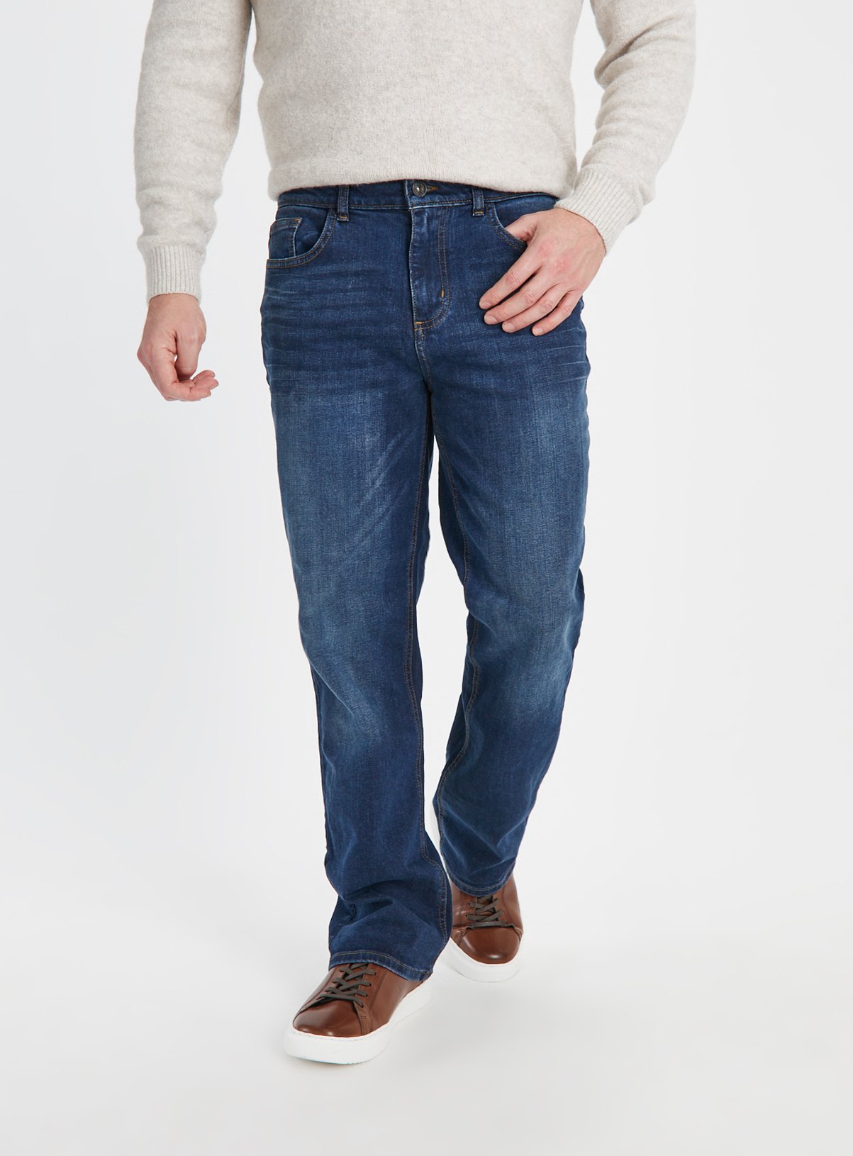 Dark Wash Denim Bootcut Jeans  