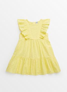 Yellow Bloom Broderie Dress 