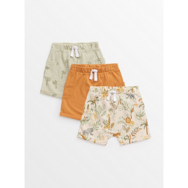 Buy Safari Print & Plain Shorts 3 Pack 18-24 months | Outfits and sets | Tu