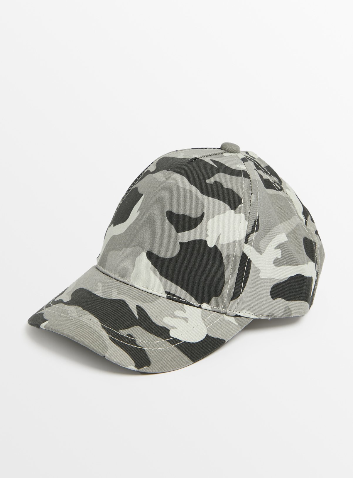 Grey Camo Print Cap