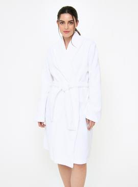 White Towelling Robe 
