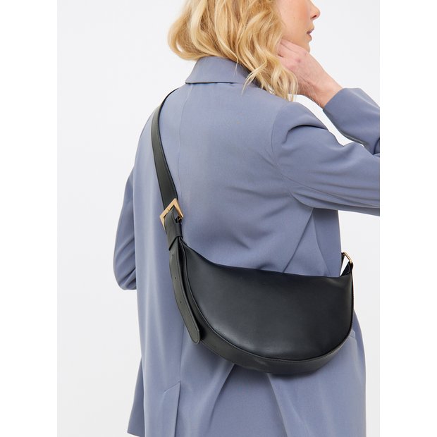Buy Black Croissant Shoulder Bag One Size | Bags | Tu
