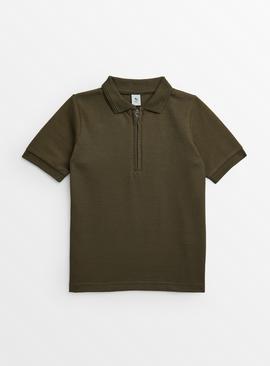 Khaki Bobble Polo Shirt 