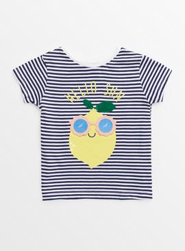Navy Stripe Hello Sun Lemon T-Shirt 